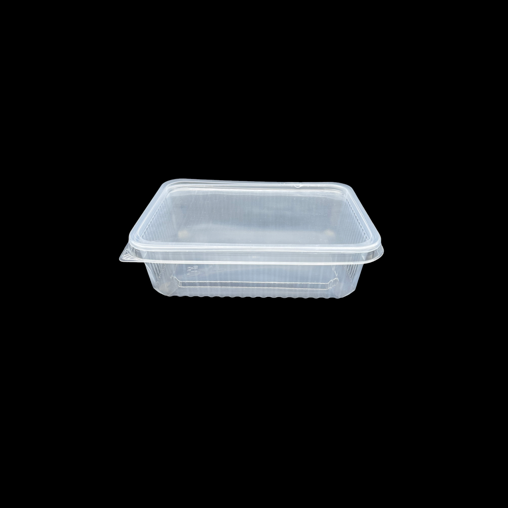 Barquette plastique micro-ondable avec couvercle 500 cc